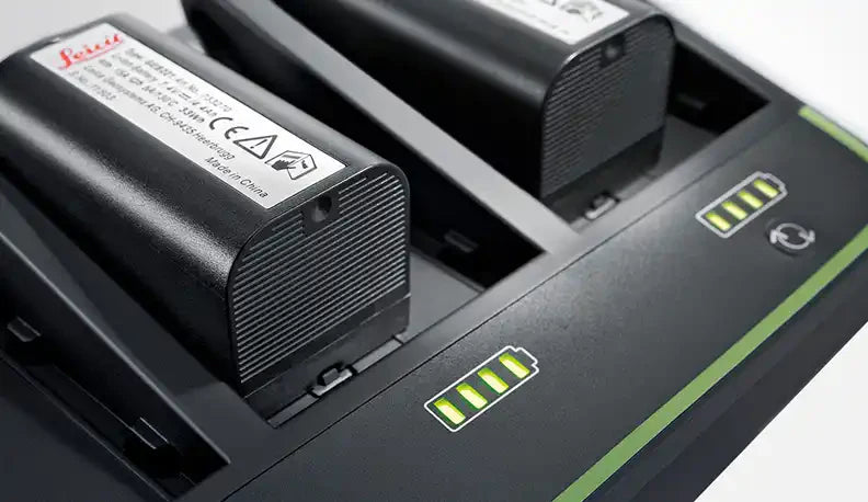 Baterías y cargadores para estación total Topcon, Leica y Sokkia en equipos de topografía