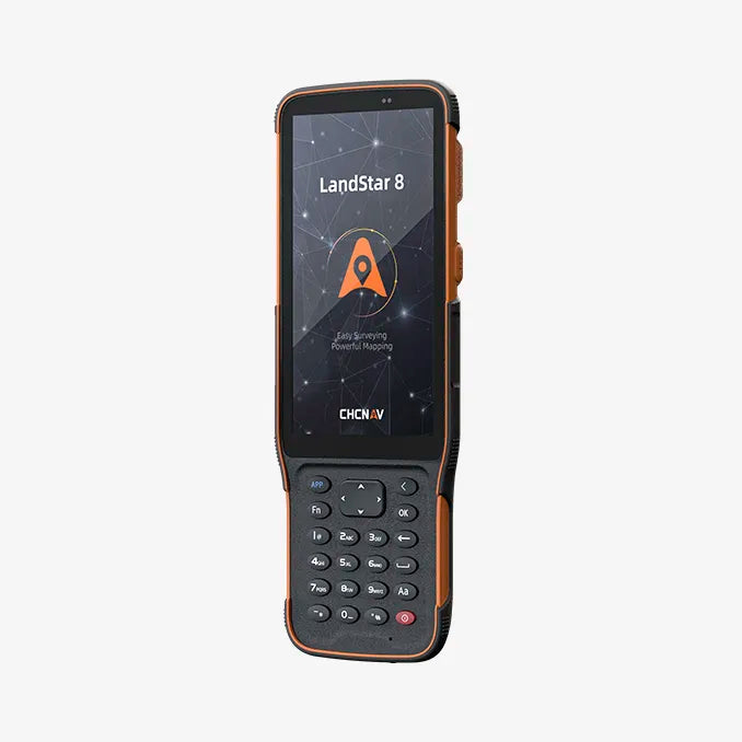 Controladora GNSS CHCNAV HCE600 con pantalla de 5,5 pulgadas, conectividad 4G y diseño robusto para trabajos de campo.