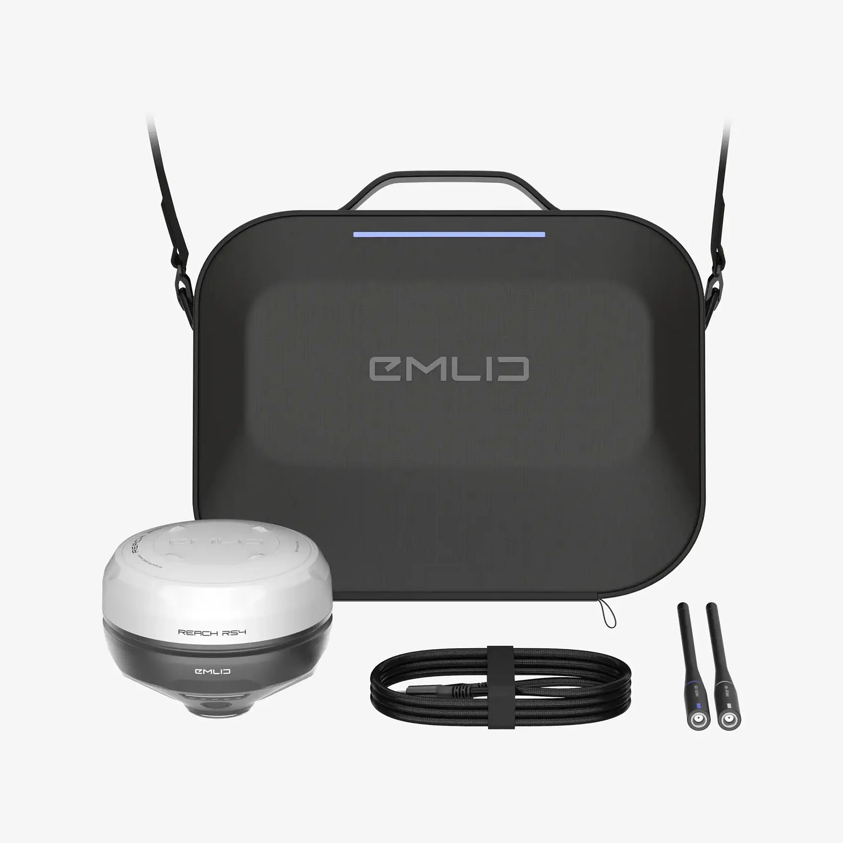 maleta rigida del equipo de topografía emlid reach rs4