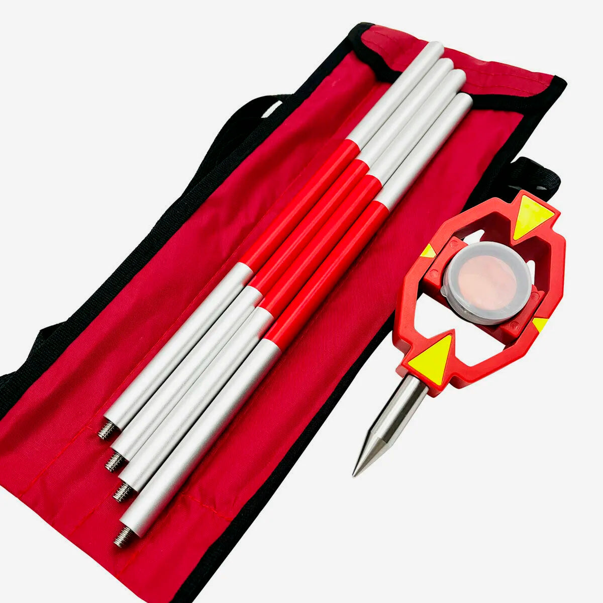 Bolsa de transporte del miniprisma económico, ideal para proteger el equipo y facilitar su movilidad.