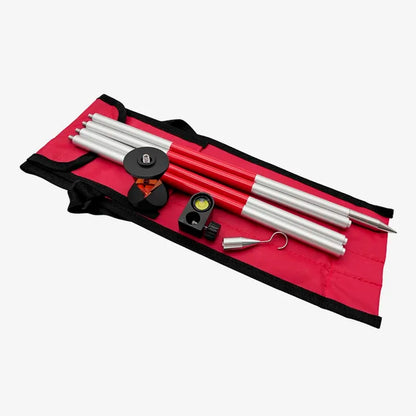 Miniprisma GRZ101 para estación total, diseño 360 grados, estructura de aluminio para topografía profesional.