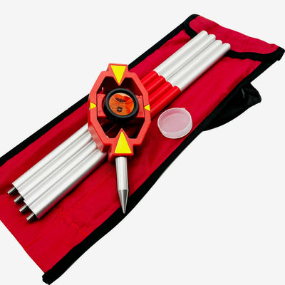 Prisma circular de 25.4 mm en miniprisma económico, alta precisión para estaciones totales.