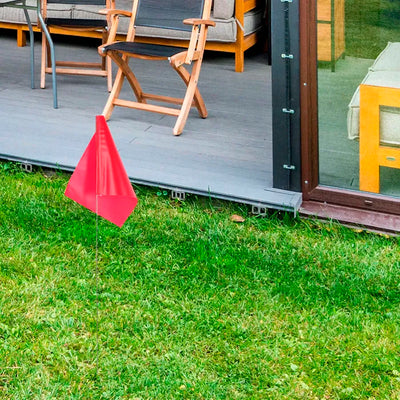 Banderas de Señalización para replanteo en topografía