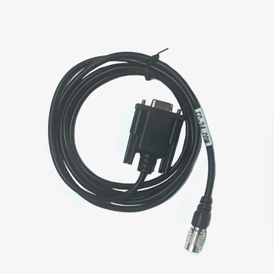 Vista completa del cable de datos FC-24 COM para estaciones totales Topcon y Sokkia.