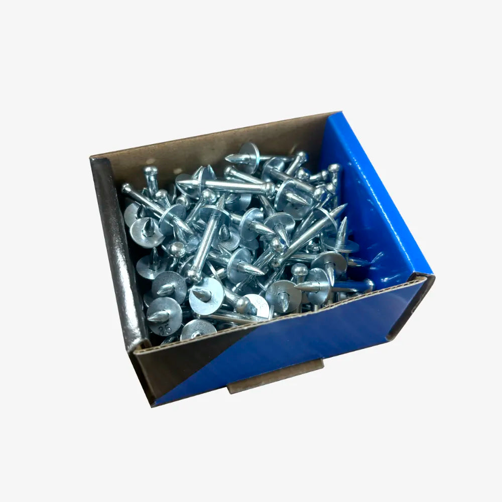 Caja 100 Clavos C12 Arandela 32