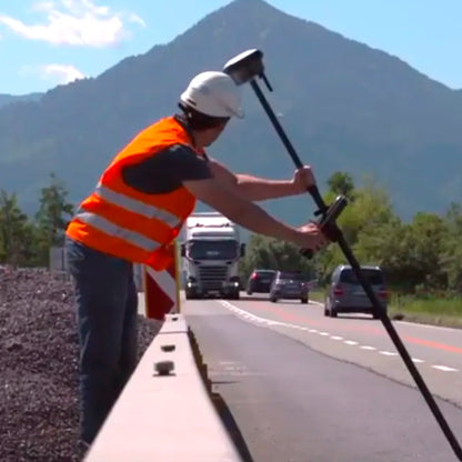 Jalón de topografía profesional plegado de 4,6 metros en fibra de carbono