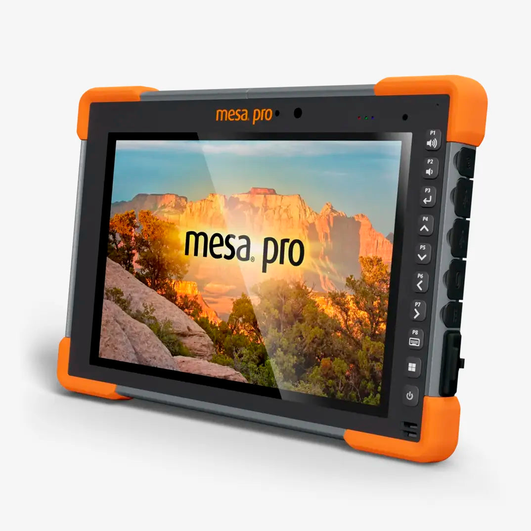 ablet Juniper Mesa Pro frontal para topografía con carcasa rugerizada